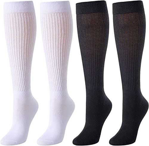 Extra Tall Heavy Socks, Fun Cute Colorful Slouch Socks for Women Girls, Scrunch Socks Women, Fashion Vintage 80s Gifts, 90s Gifts 4 Pairs - Image 2