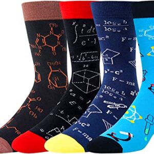 Alternative view of Funny Math Socks for Men, Novelty Men's Engineer Socks, Best Gifts for Math Teachers, Math Lovers, Perfect for Father's Day, Thanksgiving, Teacher's Day Gifts