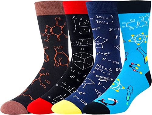 Funny Math Socks for Men, Novelty Men's Engineer Socks, Best Gifts for Math Teachers, Math Lovers, Perfect for Father's Day, Thanksgiving, Teacher's Day Gifts - Image 2