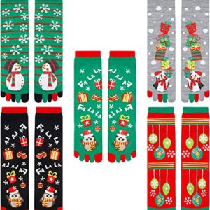 Alternative view of Funny Christmas Toe Socks for Women Girls, Christmas Toe Separator Socks, Toe Santa Socks, Novelty Christmas Gifts for Her, Best Secret Santa Gifts, Xmas Gifts