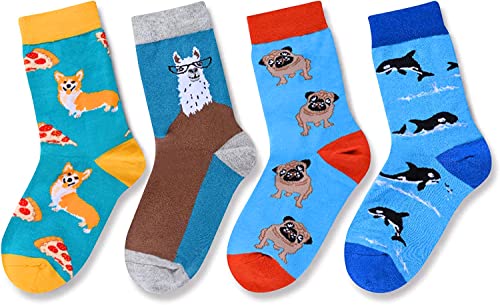 Funny Boys Socks Boy Animal Socks Gifts for Animal Lovers, Best Gifts to Your Son, Birthday Gifts, Costume Parties Gifts, Christmas Gifts, Gifts for 7-10 Years Old Boys - Image 2