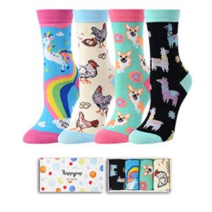 Alternative view of Best Gifts to Your Daughter, Birthday Gifts, Funny Animal Gifts for Girls, Christmas Gifts, Crazy Novelty Girls Socks, Gifts for 7-10 Years Old Girl