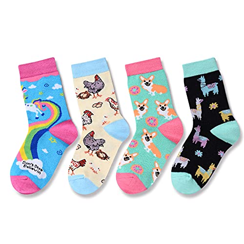 Best Gifts to Your Daughter, Birthday Gifts, Funny Animal Gifts for Girls, Christmas Gifts, Crazy Novelty Girls Socks, Gifts for 7-10 Years Old Girl - Image 3