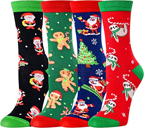 Stocking Stuffers, Holiday Socks for Boys Girls, Christmas Presents, Santa Socks, Funny Children Christmas Socks, Best Secret Santa Gifts, Novelty Christmas Gifts for Kids, Xmas Gifts - Image 2