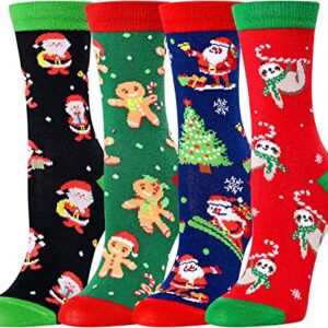 Alternative view of Stocking Stuffers, Funny Children Christmas Socks, Best Secret Santa Gifts, Xmas Gifts, Santa Socks, Novelty Christmas Gifts for Kids, Holiday Socks for Boys Girls, Gifts for 7-10 Years Old