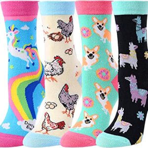 Alternative view of Best Gifts to Your Daughter, Funny Girls Socks for 4-7 Years Old, Girl Animal Socks Gifts for Animal Lovers, Birthday Gifts, Costume Parties Gifts, Christmas Gifts
