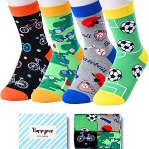 Alternative view of Funny Boys Socks Boy Ball Sports Socks Gifts for 4-7 Years Old Boys, Best Gifts for Your Brother, Son, Grandson On Birthdays, Holidays, Children's Day Gifts, Christmas Gifts
