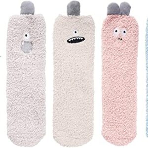 Alternative view of 5 Pairs Women's Monster Socks Monster Gifts For Monster Lovers Mom Women Fuzzy Socks