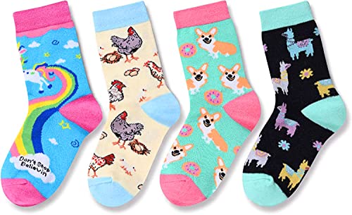 Best Gifts to Your Daughter, Funny Girls Socks for 4-7 Years Old, Girl Animal Socks Gifts for Animal Lovers, Birthday Gifts, Costume Parties Gifts, Christmas Gifts - Image 3