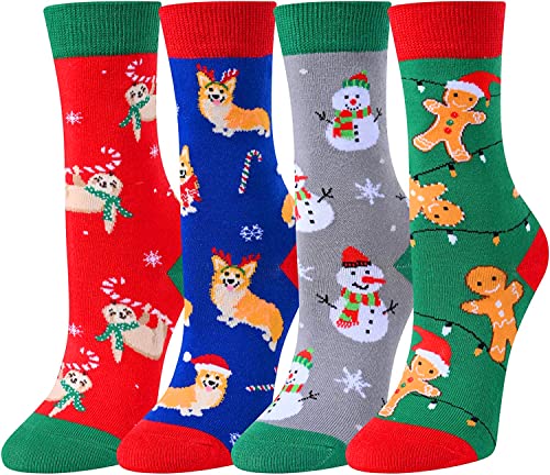 Xmas Gifts, Novelty Christmas Gifts for Kids, Christmas Presents, Stocking Stuffers, Santa Socks, Best Secret Santa Gifts, Holiday Socks for Boys Girls, Funny Children Christmas Socks, Gifts for 7-10 Years Old - Image 2