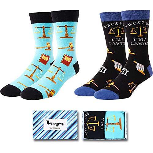 Attorney Socks for Men, Ideal Gifts for Lawyer Gifts, Law School Graduation Gifts, Law Students, Attorney Gifts for Men, Novelty Lawyer Socks - Image 2