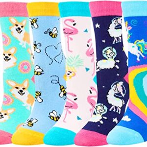 Alternative view of Crazy Novelty Girls Socks Girl Animal Sock, Funny Animal Gifts for Girls 4-7 Years Old, Best Gifts to Your Daughter, Birthday Gifts, Christmas Gifts