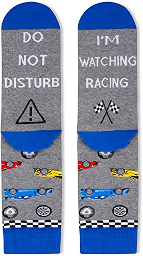 Racing Car Socks, Men's Racing Socks, Car Gifts for Men, Racing Gifts for Men, Dirt Track Racing Gifts, Perfect Race Car Gifts for Racing Enthusiast - Image 4