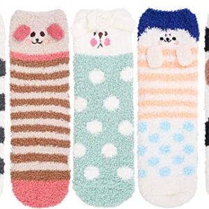 Alternative view of Winter Warm Women Coral Socks Soft Fuzzy Thermal Cozy Cartoon Sock Girl Gifts