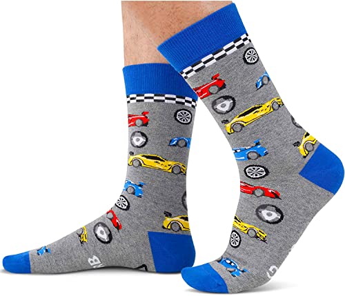 Racing Car Socks, Men's Racing Socks, Car Gifts for Men, Racing Gifts for Men, Dirt Track Racing Gifts, Perfect Race Car Gifts for Racing Enthusiast - Image 3