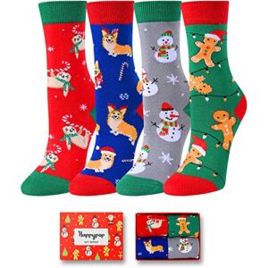Best Secret Santa Gifts, Xmas Gifts, Santa Socks, Stocking Stuffers, Holiday Socks for 4-7 Years Old Boys Girls, Christmas Presents, Novelty Christmas Gifts for Kids, Funny Children Christmas Socks