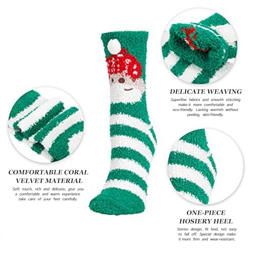 Women's Fuzzy Fluffy Slipper Socks, Unique Christmas Gift for Her, Custom Gift for Daughter, Christmas Gift for Girlfriend, Perfect Gift for Wife , Xmas Gift for Mom - Image 4