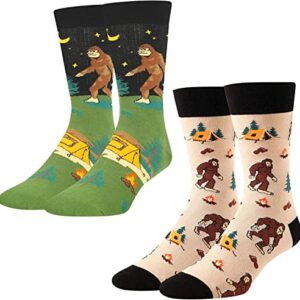 Alternative view of Funny Socks, Crazy Socks, Sasquatch Socks, Bigfoot Gifts, Unique Big Foot Sasquatch Gifts for Men, Sasquatch Gifts