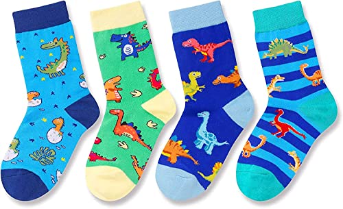 Funny Dinosaur Gifts for Boys, Gifts for Son, Kids Who Love Dinosaur, Cute Dinosaur Socks for Boys, Gifts for 4-7 Years Old Boys - Image 3