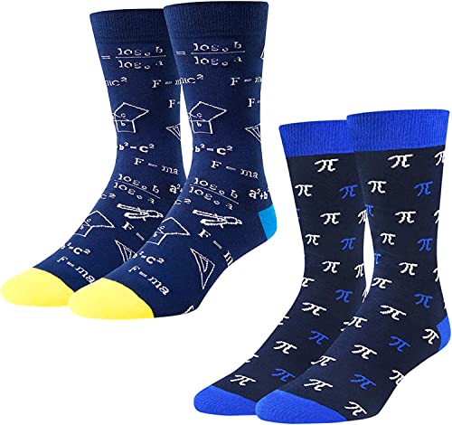 Funny Math Socks for Men, Novelty Men's Engineer Socks, Best Gifts for Math Teachers, Math Lovers, Perfect for Birthdays, Thanksgiving, Teacher's Day Gifts - Image 2