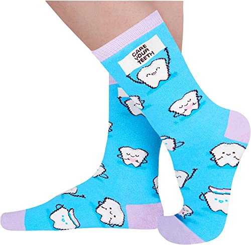 Teeth Socks, Dentist Socks, Dental Socks for Women, Unique Dental Student Gifts, Dental School Graduation Gifts, Dental Assistant Gifts, Teeth Gifts for Dentist Appreciation - Image 4