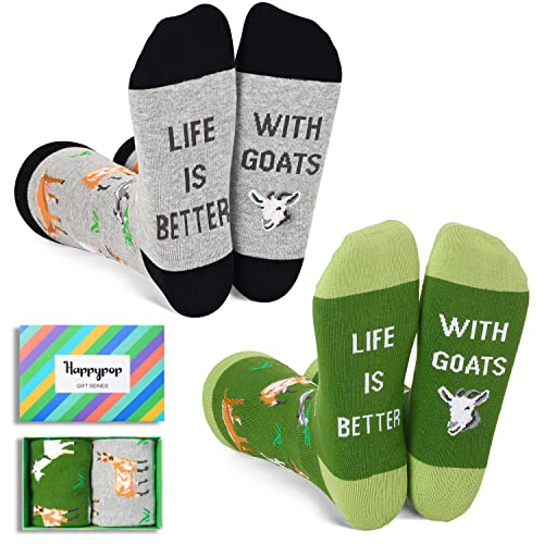 One-Size-Fits-All Goat Gifts, Unisex Goat Socks for Women and Men, Sheep Gifts Gender-Neutral Animal Socks