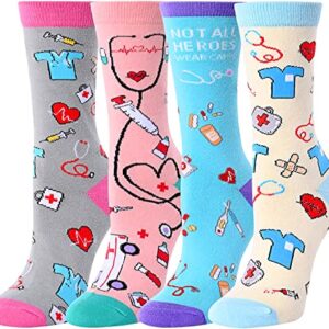 Alternative view of Health Theme Socks, Women Doctor Socks, Nurse Socks, Treatment Socks, Christmas Gift, Doctor Gift, Nurse Gift, Radiologist Gift, Medic Gift