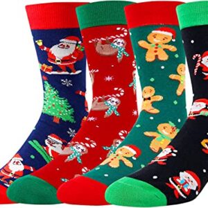 Alternative view of Funny Gnome Sloth Gingerbread Socks for Men, Stocking Stuffers, Novelty Christmas Gifts for Him, Best Secret Santa Gifts, Holiday Gifts, Xmas Gifts, Christmas Presents