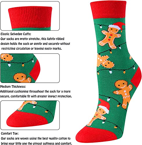 Xmas Gifts, Novelty Christmas Gifts for Kids, Christmas Presents, Stocking Stuffers, Santa Socks, Best Secret Santa Gifts, Holiday Socks for Boys Girls, Funny Children Christmas Socks, Gifts for 7-10 Years Old - Image 4