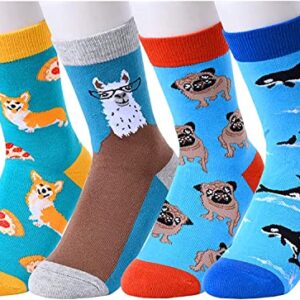 Funny Kids Socks Cute Animal Socks Gifts for Animal Lovers, Best Gifts for Children 4-7 Years, Birthday Gifts, Costume Parties Gifts, Christmas Gifts