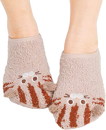 5 Pack Fuzzy Anti-Slip Socks for Women Girls Non Slip Slipper Socks with Grippers, Gift For Her, Gift For Mom - Image 2