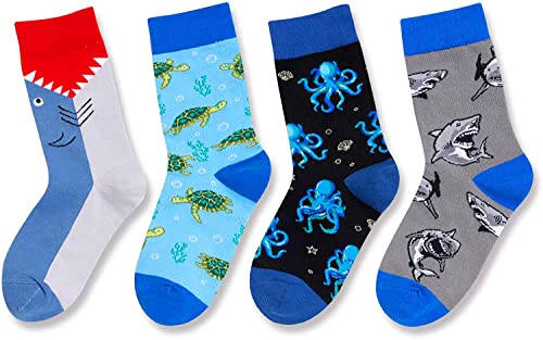 Crazy Kids Socks Funny Animal Socks Gifts for Boys Girls, Best Gifts for Children Animal Gifts, Birthdays Gifts, Children's Day Gifts, Christmas Gifts, Gifts for 7-10 Years Old - Image 3