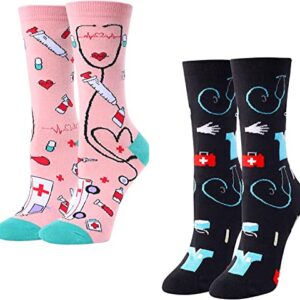 Alternative view of Medical Themed Gifts for Healthcare Workers, Nurse Socks, Radiologist Gift, Gifts for Nurses, Gifts for Doctors, Medic Gift, Womens Funny Socks, Nurse Day Gifts