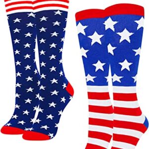 Alternative view of Independence Day Gifts, 4th of July Gifts, American Flag Gifts, Patriots Gifts for Women, Patriotic Socks, American Flag Socks, Patriots Socks, 4th of July Socks