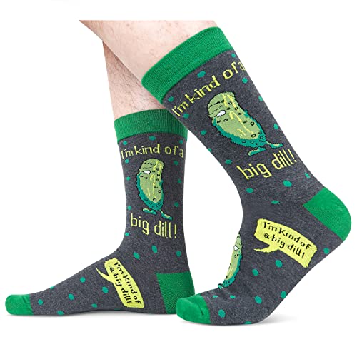 Novelty Pickle Gifts for Men, Anniversary Gift for Him, Funny Food Socks, Men's Pickle Socks, Gift for Dad, Funny Pickle Socks for Pickle Lovers - Image 4
