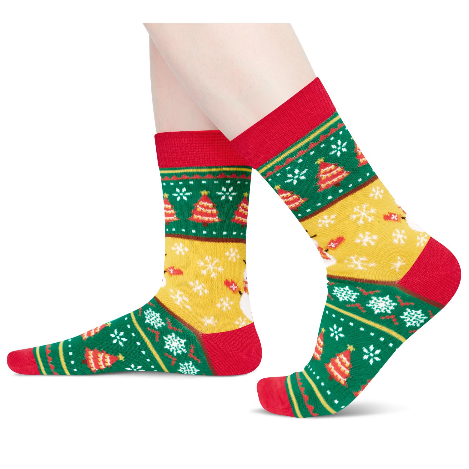 Christmas Gifts Stocking Socks for Girls Boys - Secret Santa Socks Xmas Stocking Stuffers for Big Kids, 4 Pack of Christmas Socks - Image 4