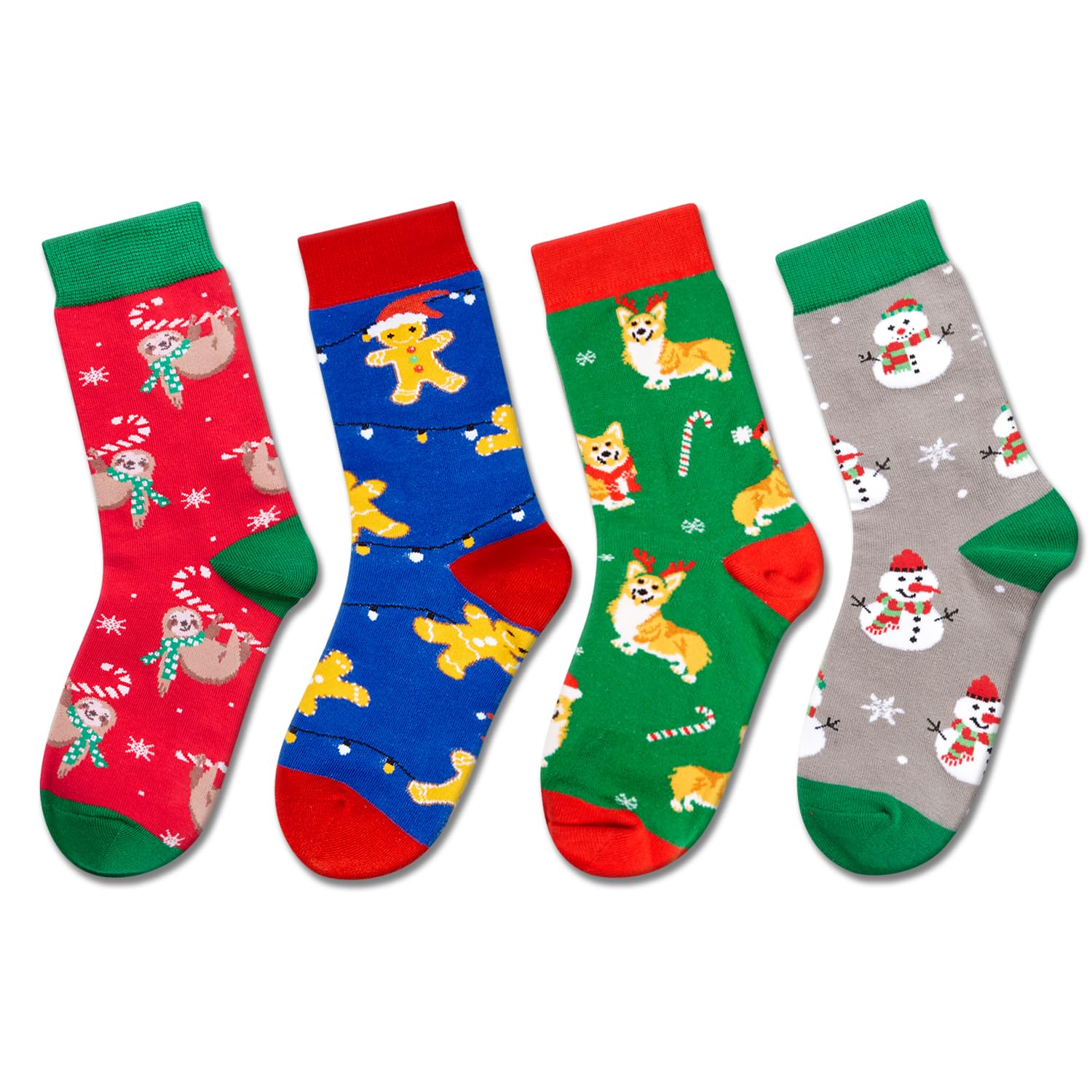 Christmas Gifts Stocking Socks for Mom Dad - Secret Santa Socks Xmas Stocking Stuffers for Teen Boys Girls, Christmas Stocking 4 Pack - Image 2
