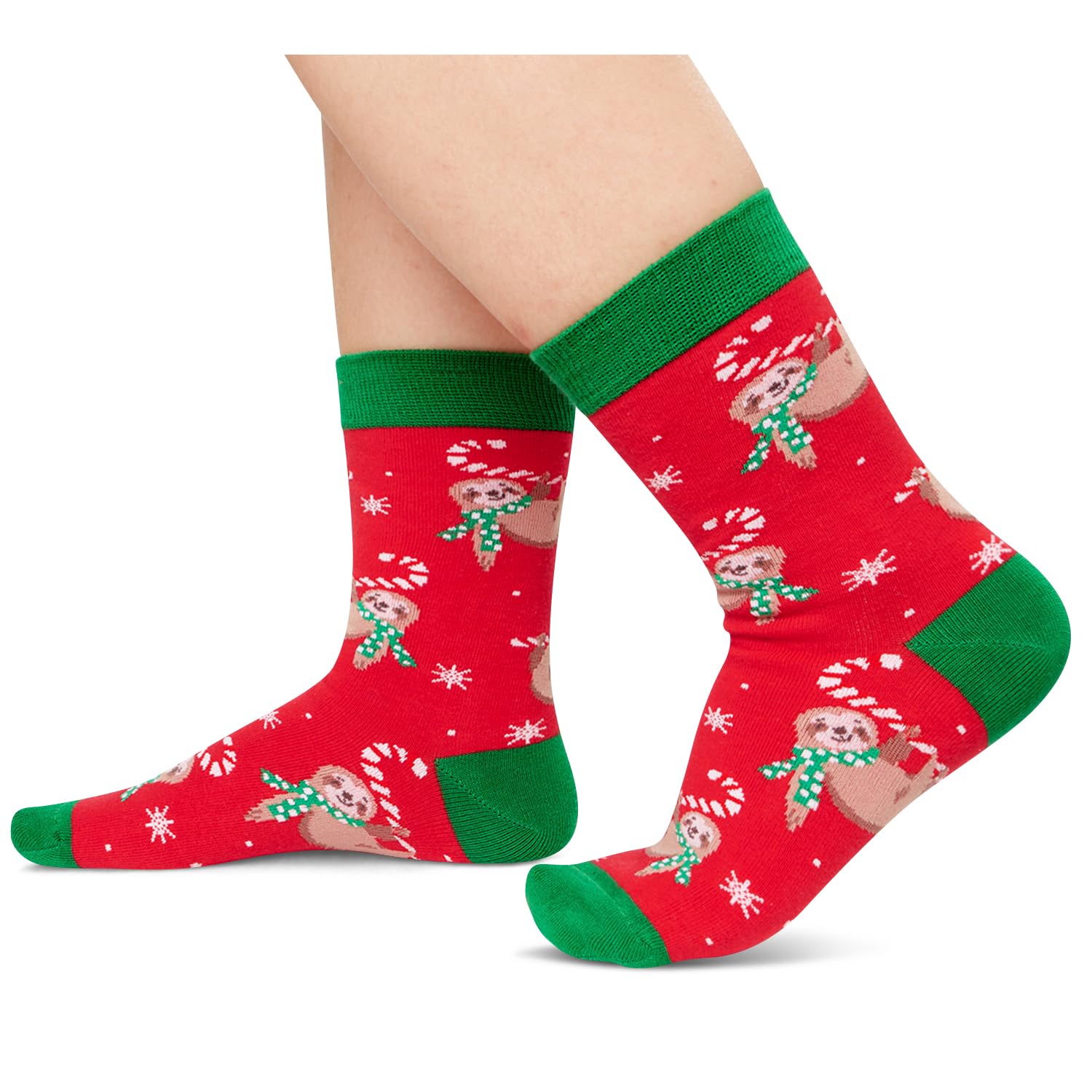 Christmas Gifts Stocking Socks for Kids - Xmas Stocking Stuffers for Boys Girls 4 Pack with Greeting Card - Image 4