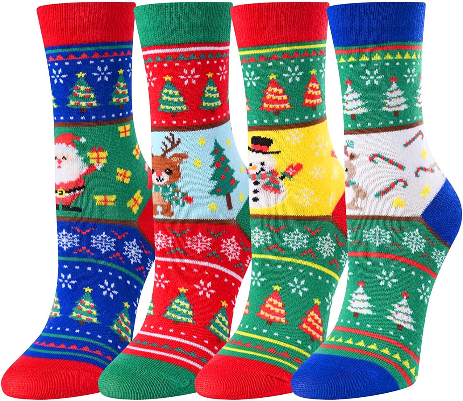 Christmas Gifts Stocking Socks for 2-3 Years Old Kids - Xmas Socks 4 Pack, Stocking Stuffers for Teen Boy Girl - Image 2